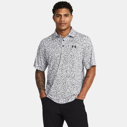 Under Armour Playoff Printed Polo White Black