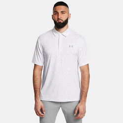 Under Armour Playoff Printed Polo White Tetra Gray