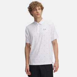 Under Armour Playoff Printed Polo White Steel