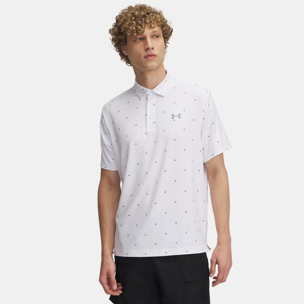 Under Armour Playoff 3.0 Printed Polo White Steel