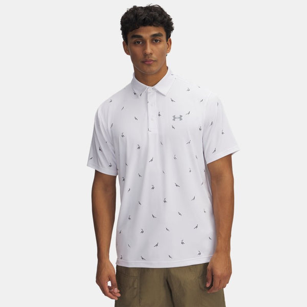 Under Armour Playoff 3.0 Printed Polo White Steel Steel