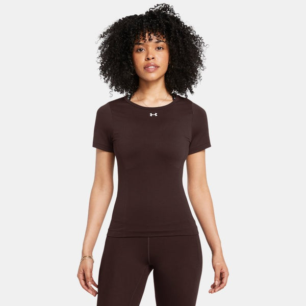 Under Armour Train Seamless Short Sleeve Brown Obsidian White