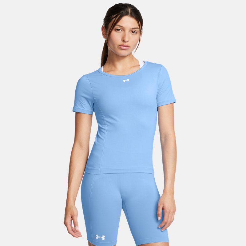 Under Armour Train Seamless Short Sleeve Horizon Blue White