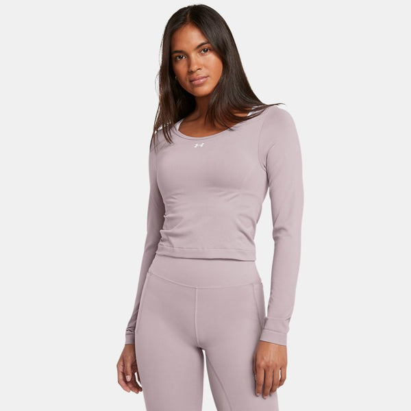 Under Armour Train Seamless Long Sleeve Tetra Gray White