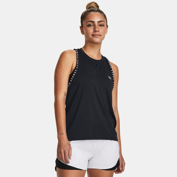 Under Armour Knockout Tank Black White