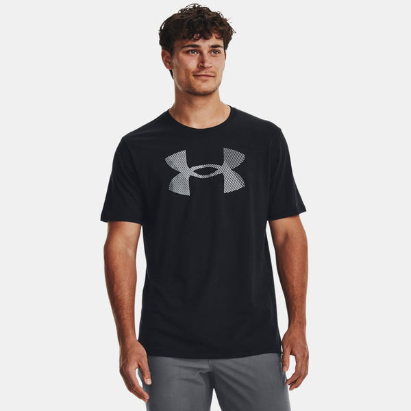 Under Armour Big Logo Fill Short Sleeve Black Pitch Gray Pitch Gray