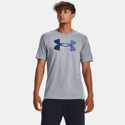 Under Armour Big Logo Fill Short Sleeve Steel Light Heather Black