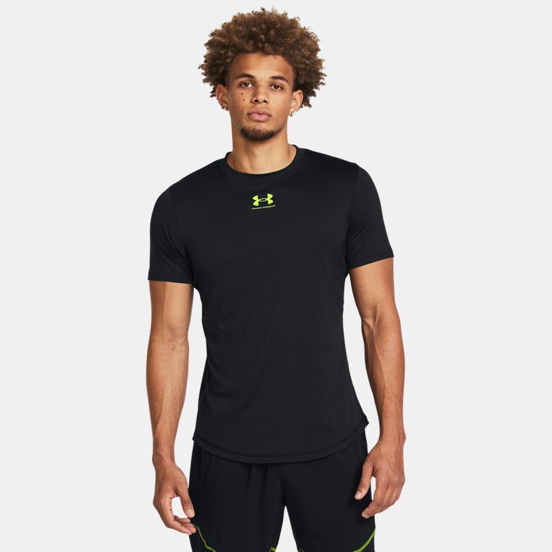 Under Armour Challenger Pro Training Short Sleeve Black High Vis Yellow