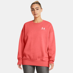 Under Armour Icon Fleece Oversized Crew Coho White