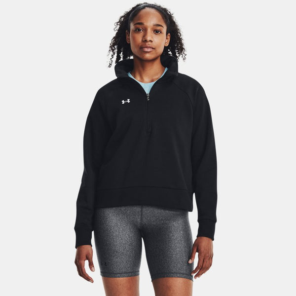 Under Armour Rival Fleece ½ Zip Black White