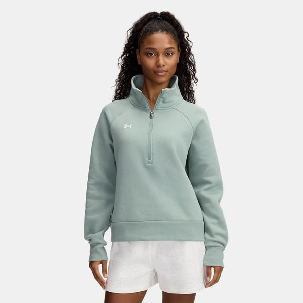 Under Armour Rival Fleece ½ Zip Silica Green White