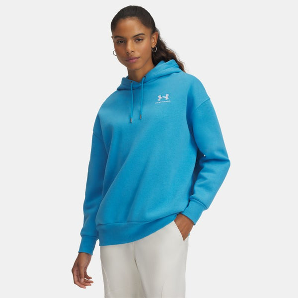 Under Armour Icon Fleece Oversized Hoodie Ether Blue White