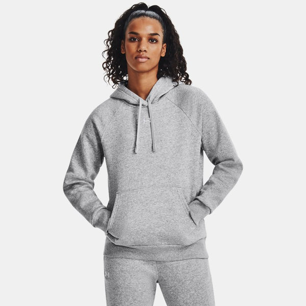 Under Armour Rival Fleece Hoodie Mod Gray Light Heather White