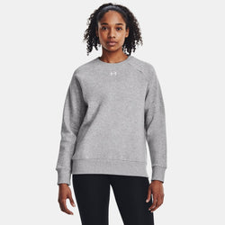 Under Armour Rival Fleece Crew Mod Gray Light Heather White