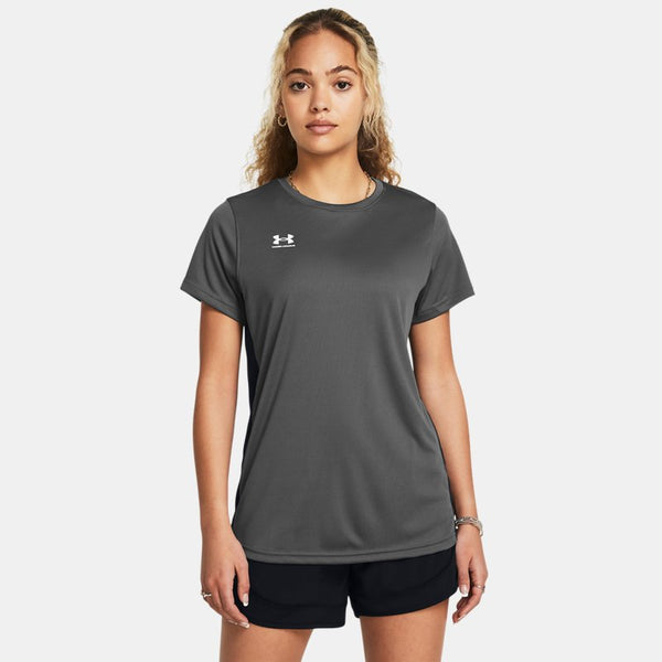 Under Armour Challenger Training Short Sleeve Castlerock White