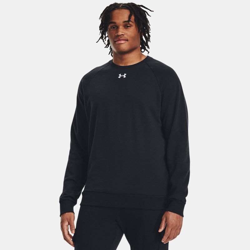 Under Armour Rival Fleece Crew Black White