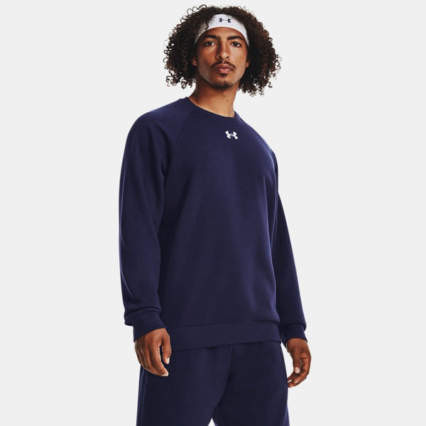 Under Armour Rival Fleece Crew Midnight Navy White