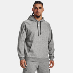 Under Armour Rival Fleece Hoodie Castlerock Light Heather White