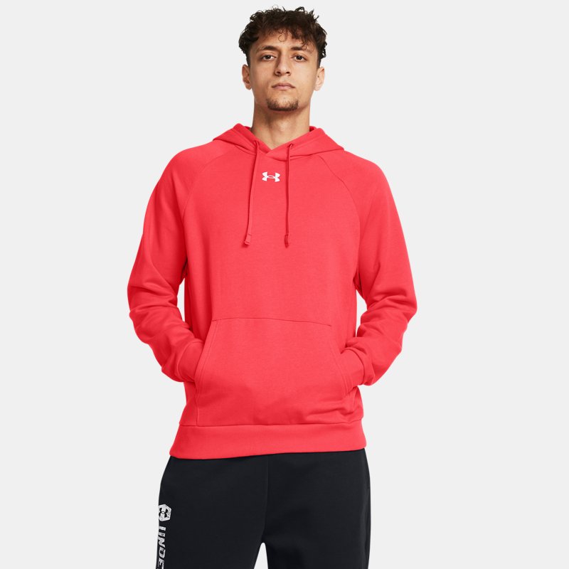 Under Armour Rival Fleece Hoodie Racer Red White