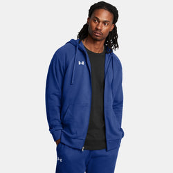 Under Armour Rival Fleece Full-Zip Hoodie Tech Blue White