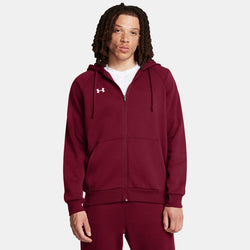 Under Armour Rival Fleece Full-Zip Hoodie Cardinal White