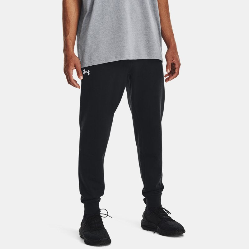 Under Armour Rival Fleece Joggers Black White