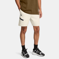 Under Armour Unstoppable Fleece Shorts Summit White Black