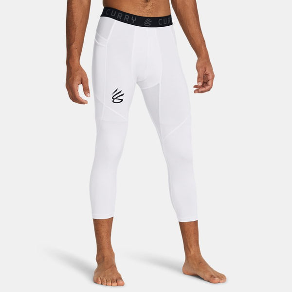 Under Armour Curry Brand ¾ Leggings White Black White