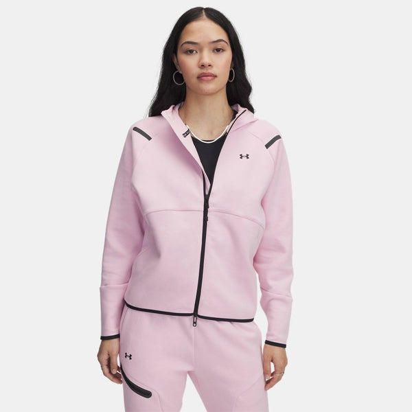 Under Armour Unstoppable Fleece Full-Zip Prime Pink Black