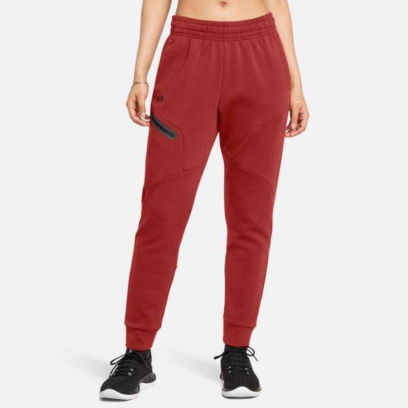 Under Armour Unstoppable Fleece Joggers Earthen Orange Black