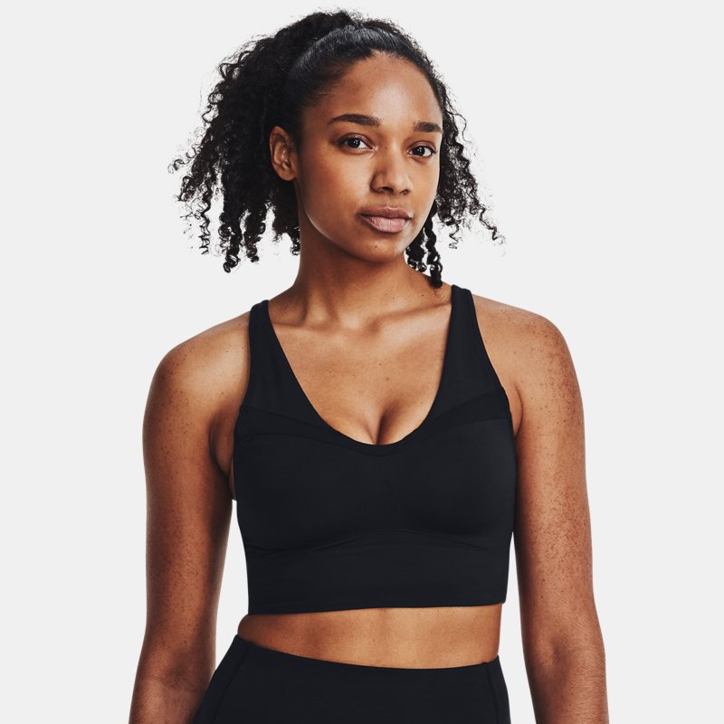 Under Armour SmartForm Evolution Mid Longline Sports Bra Black