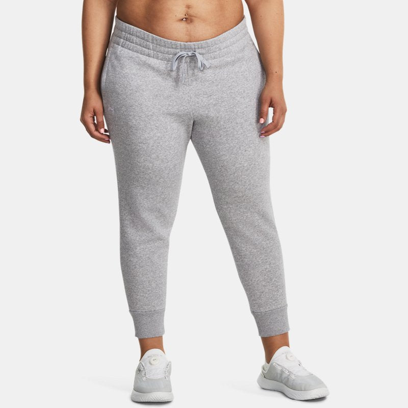 Under Armour Rival Fleece Joggers Mod Gray Light Heather White