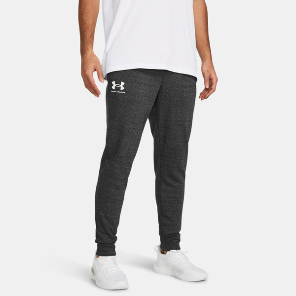 Under Armour Rival Terry Joggers Castlerock Light Heather Onyx White