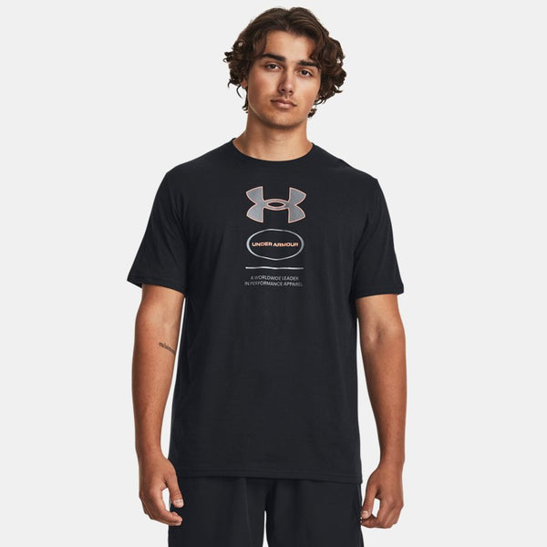 Under Armour Branded Gel Stack Short Sleeve Black Pitch Gray Pitch Gray