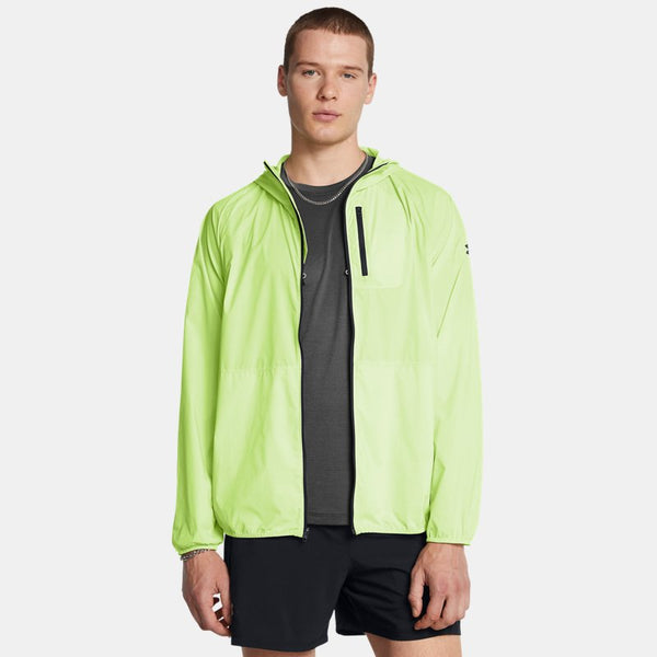 Under Armour Launch Lightweight Jacket Morph Green Tetra Gray Black