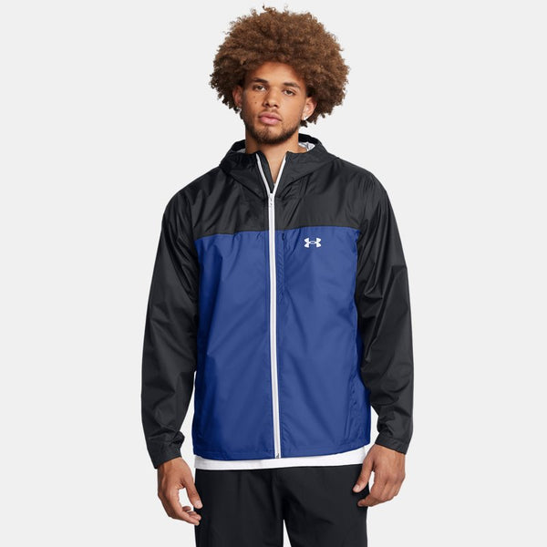 Under Armour Stormproof Cloudstrike Jacket Black Tech Blue Summit White