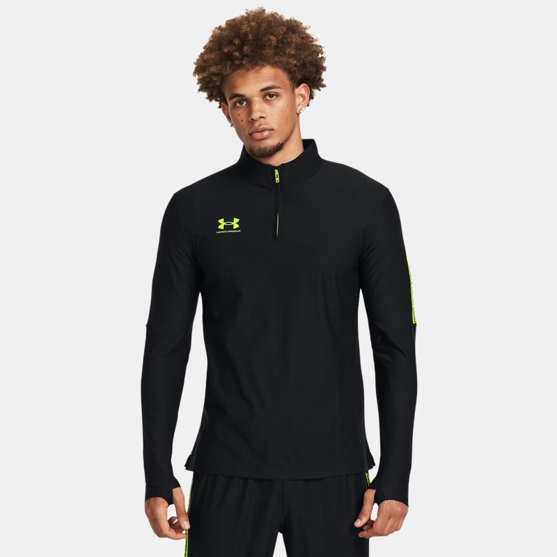 Under Armour Challenger Pro ¼ Zip Black High Vis Yellow