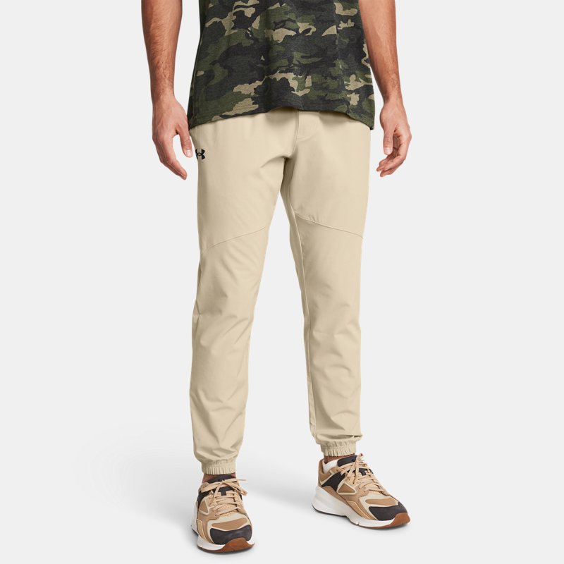 Under Armour Stretch Woven Joggers Khaki Base Black