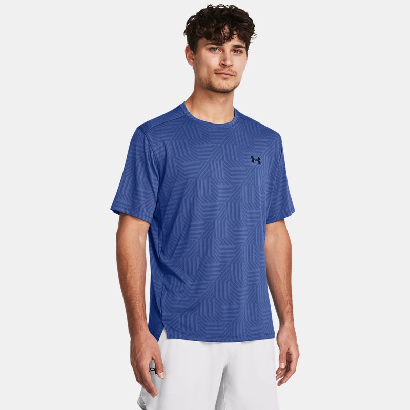 Under Armour Tech™ Vent Geotessa Short Sleeve Tech Blue Black