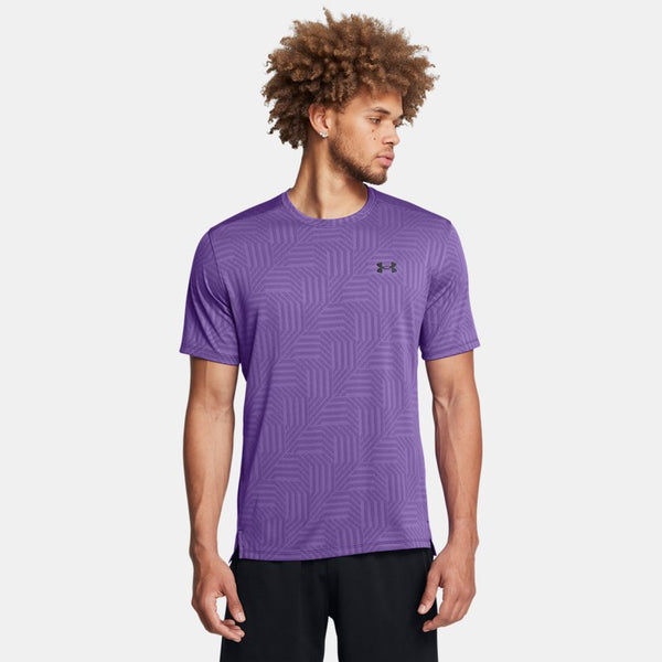 Under Armour Tech™ Vent Geotessa Short Sleeve Purple Black