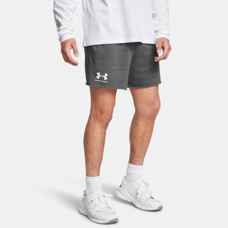 Under Armour Rival Terry " Shorts Castlerock Onyx White 