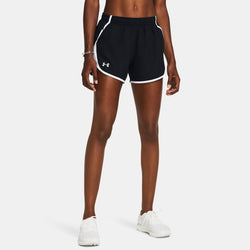 Under Armour Fly-By " Shorts Black White Reflective