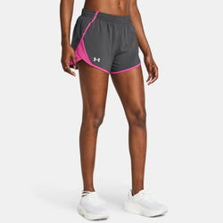 Under Armour Fly-By " Shorts Castlerock Rebel Pink Reflective