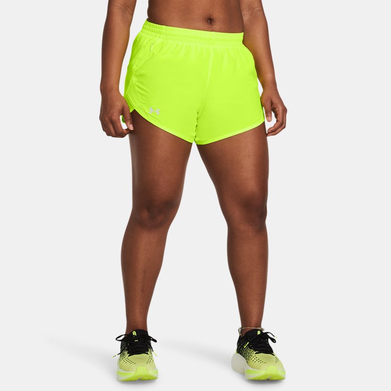 Under Armour Fly-By " Shorts High Vis Yellow High Vis Yellow Reflective