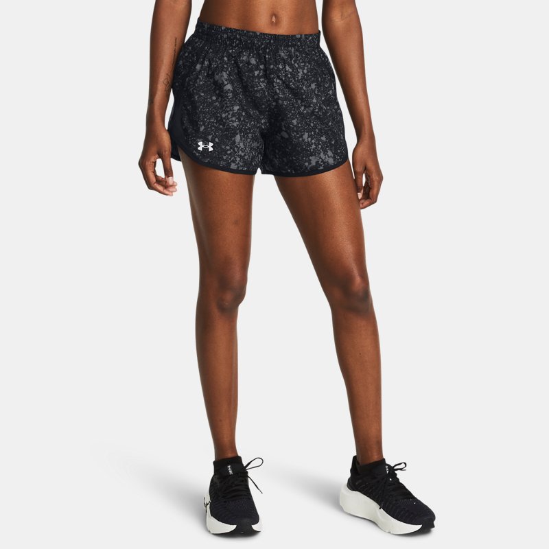 Under Armour Fly-By Printed " Shorts Black Reflective