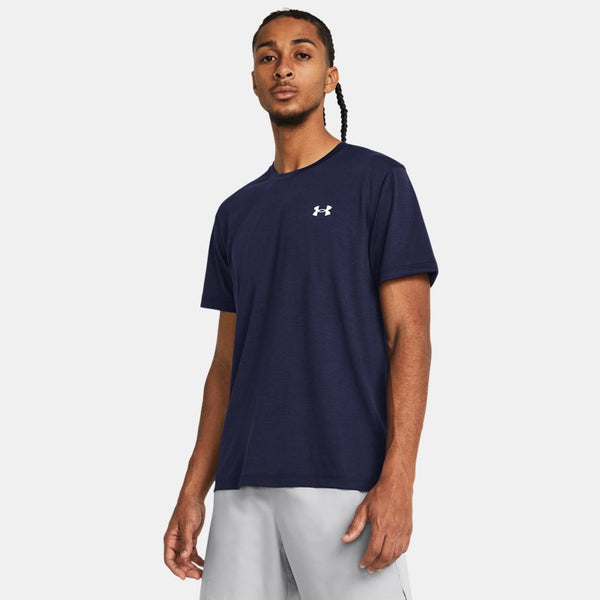 Under Armour Launch Short Sleeve Midnight Navy Reflective