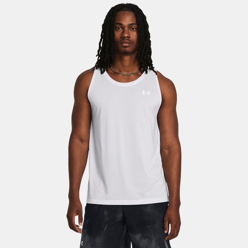 Under Armour Launch Singlet White Reflective