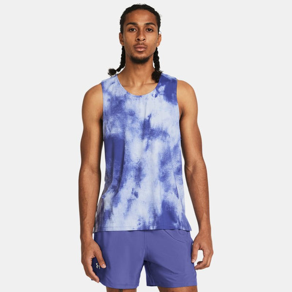 Under Armour Launch Elite Printed Singlet Celeste Starlight Reflective