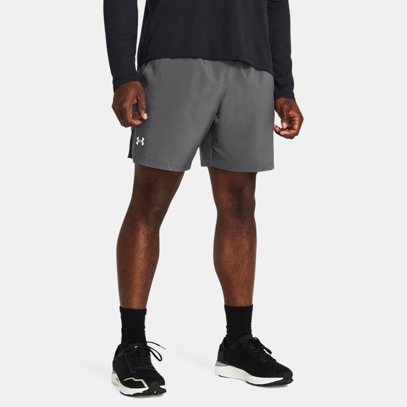 Under Armour Launch " Shorts Castlerock White Reflective