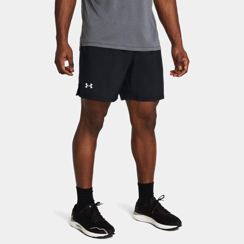 Under Armour Launch Unlined " Shorts Black Reflective